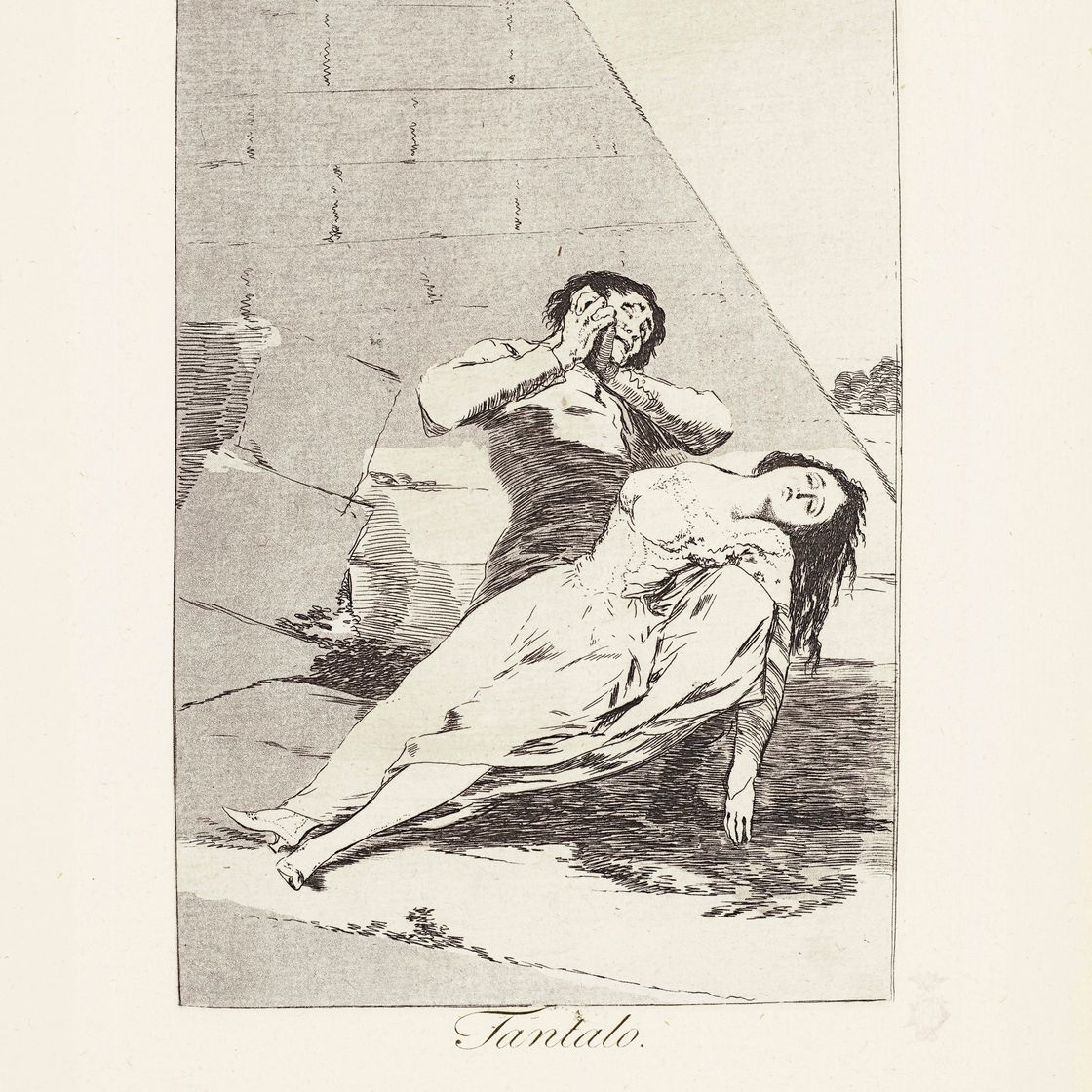 Francisco Goya — Танталус (Tantalo) Фото 9 от: Los Caprichos