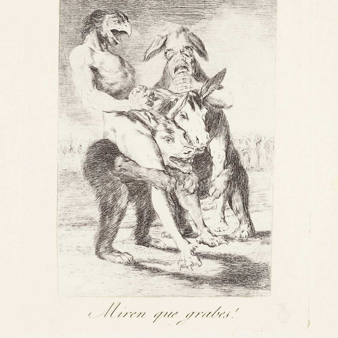 Francisco Goya — Посмотрите, какие они торжественные (Мир им!) Фото 63 из "Лос Капричос".