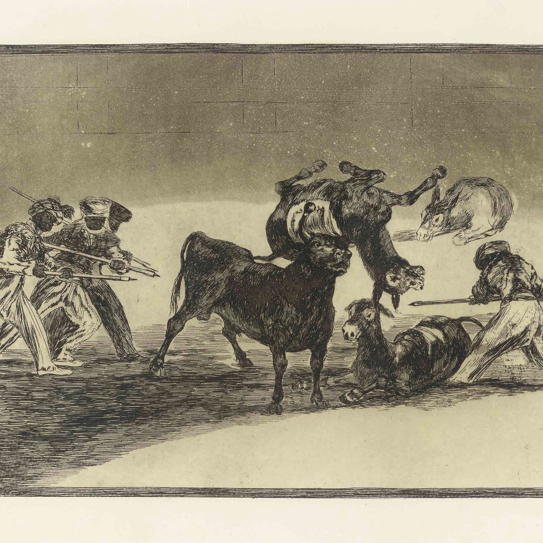 Francisco Goya — Четыре тарелки из Тавромакии