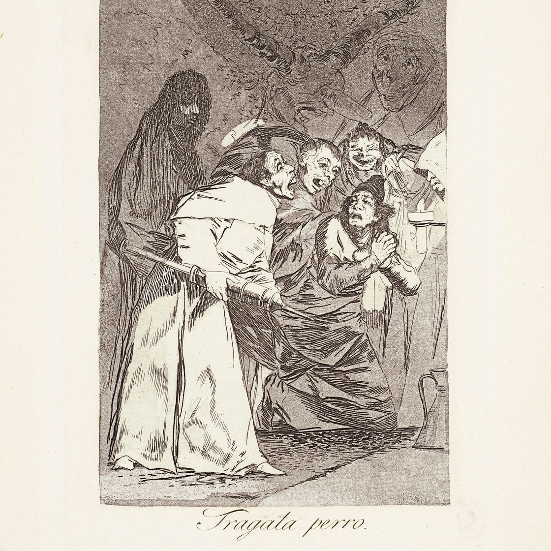 Francisco Goya — Проглоти это, собака (Трагала перро) Фото 58 из "Лос Капричос"