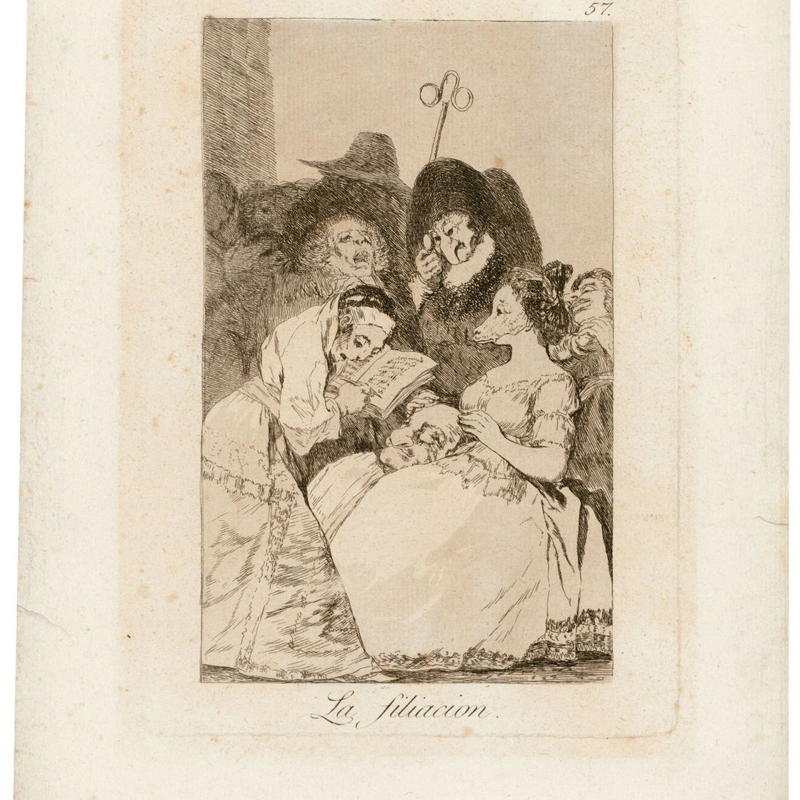 Francisco Goya — La Filiacion , фото 57 из Лос-Капричос
