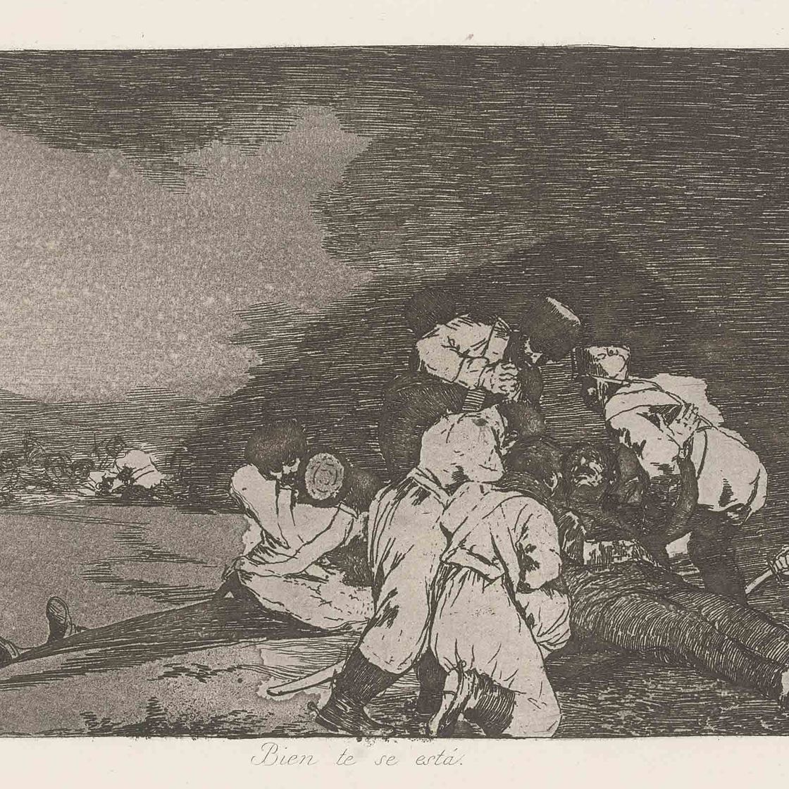 Francisco Goya — Спасибо, что пришли, фото 6 из: Los Desastres de la Guerra (D. 125; H. 126)