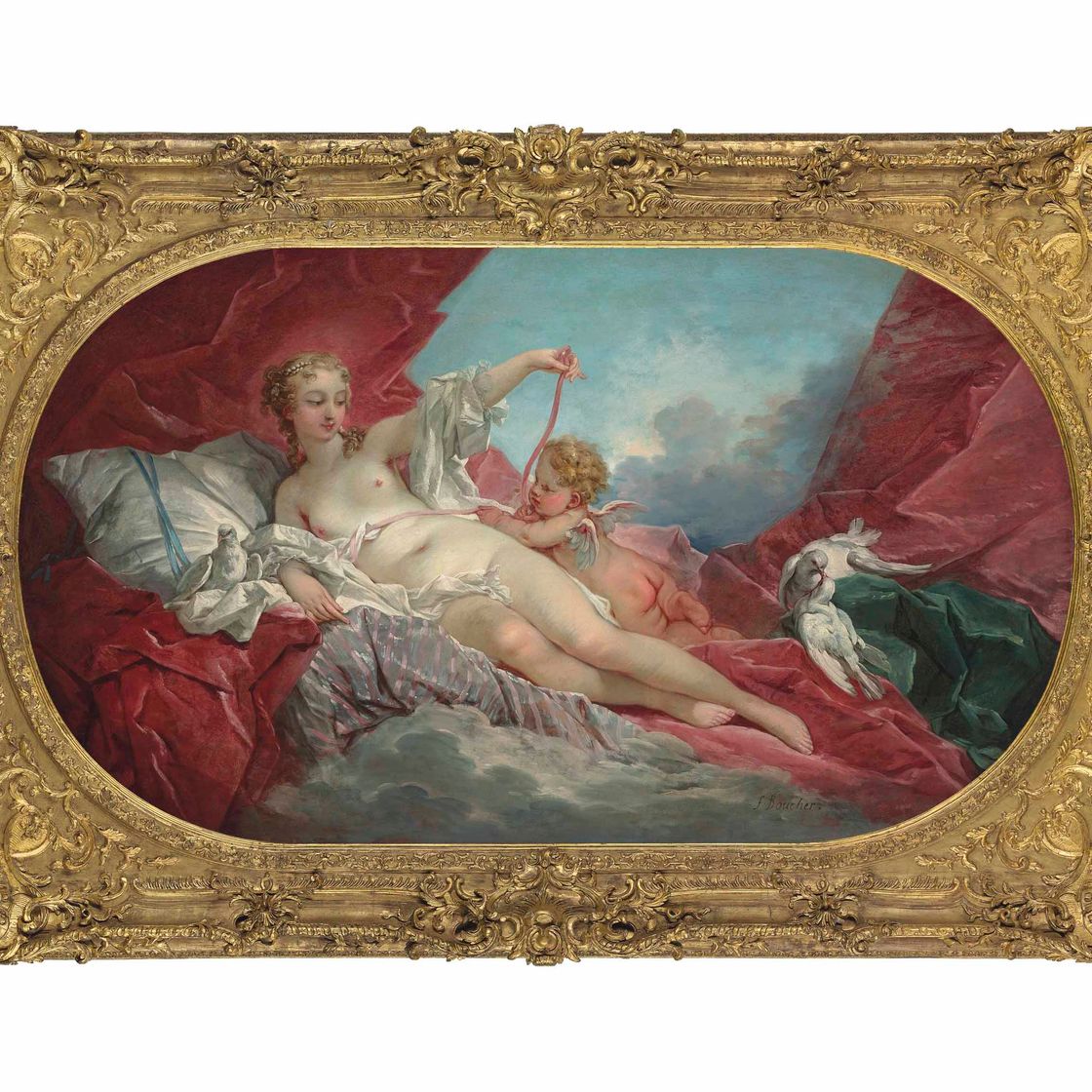 François Boucher — Венера и Купидон, изображение 1