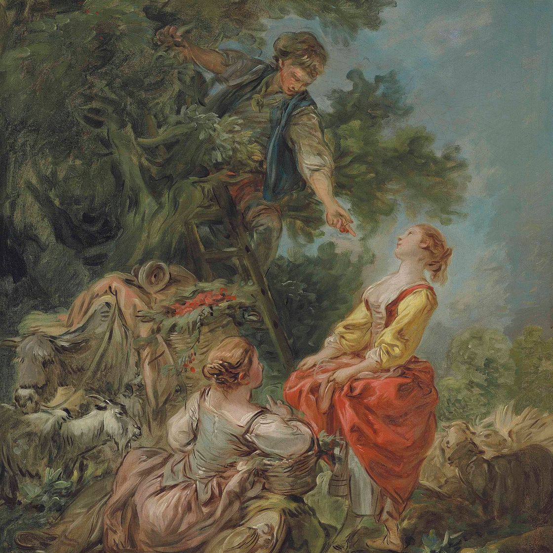 François Boucher — "Подвеска из вишневых цветов"