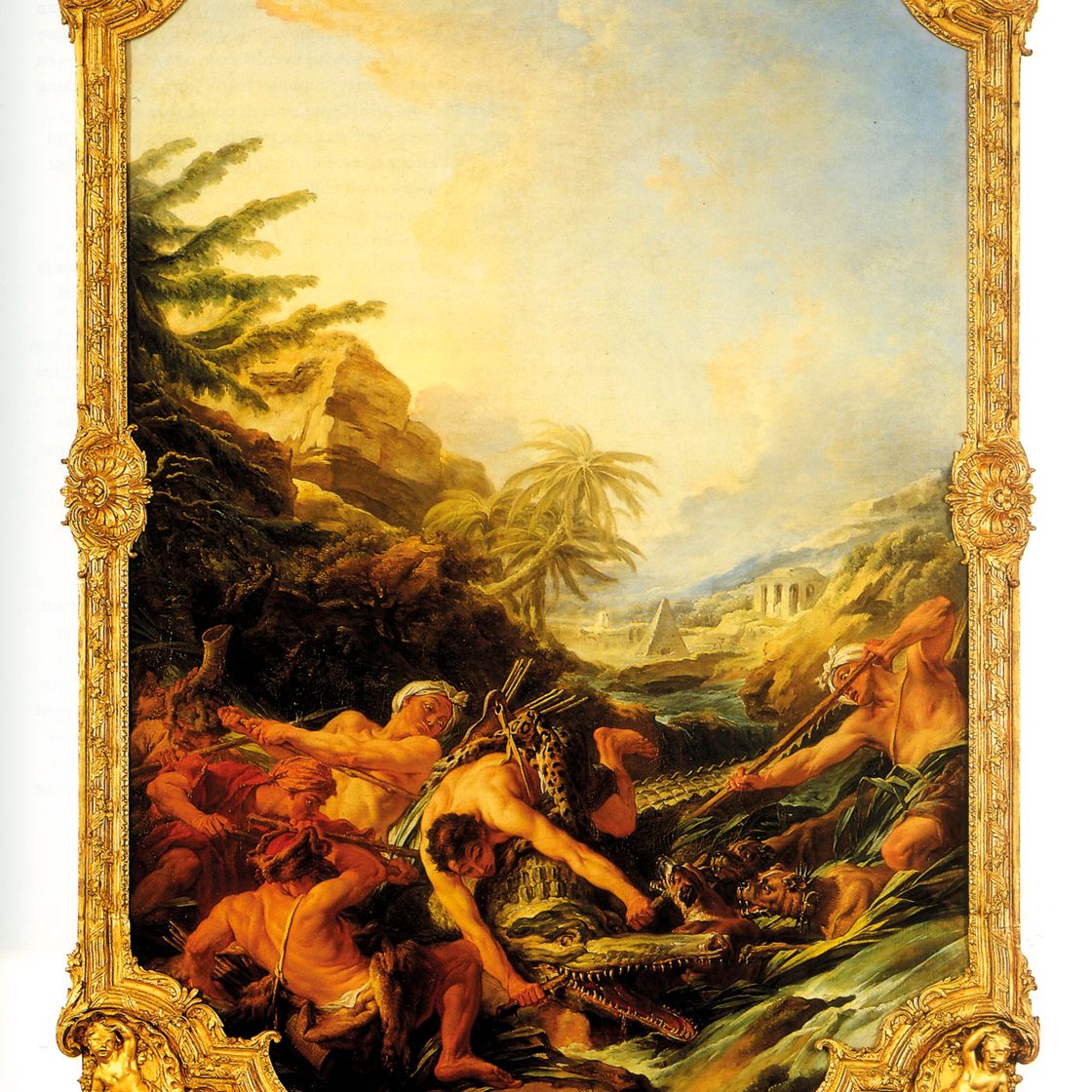 François Boucher — Этюд с крокодилом среди роз, изображение 2