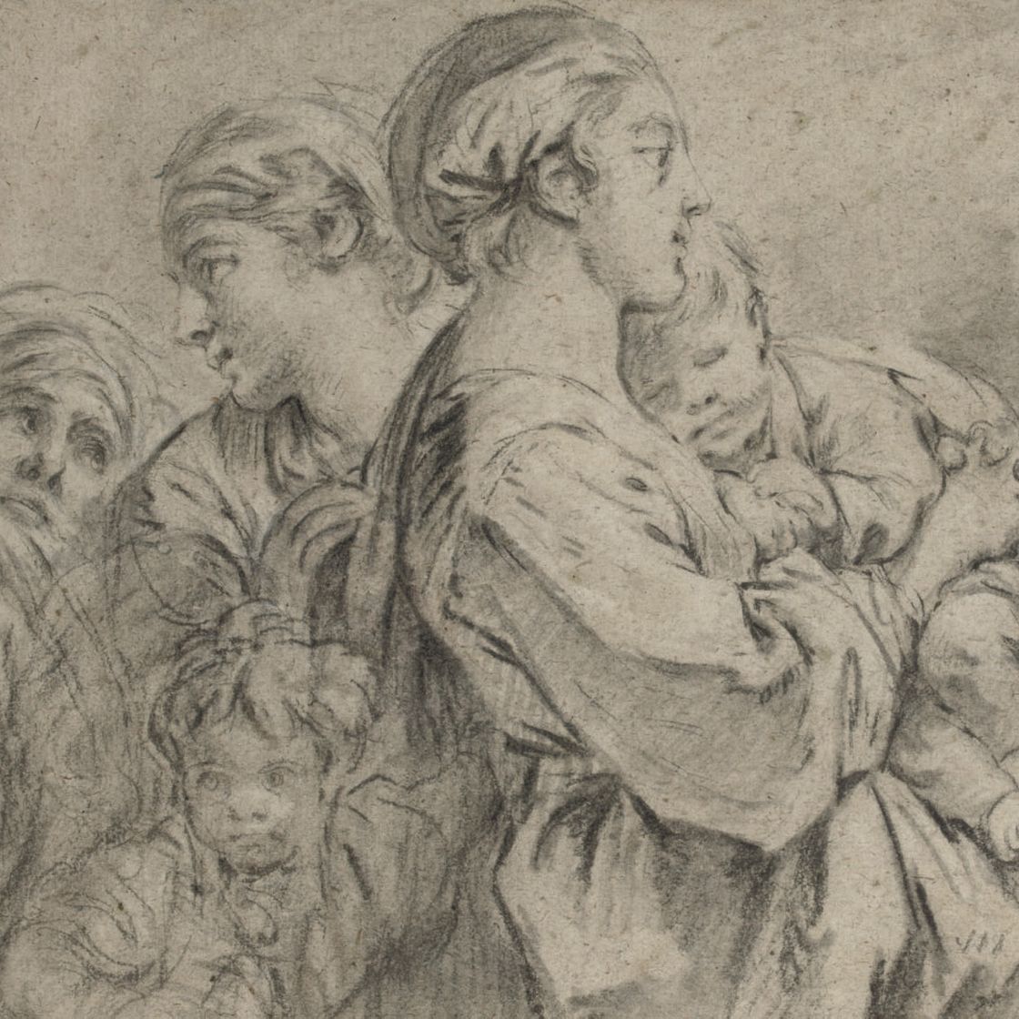 François Boucher — Сентябрьские цифры в мужском корпусе, не будь красавцем и не будь женщиной, важным сыном в бюстгальтерах