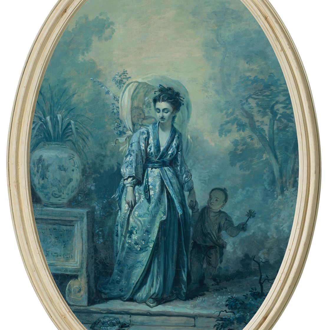 François Boucher — Набор из трех фантазийных монохромных шинуазри, изображение 6