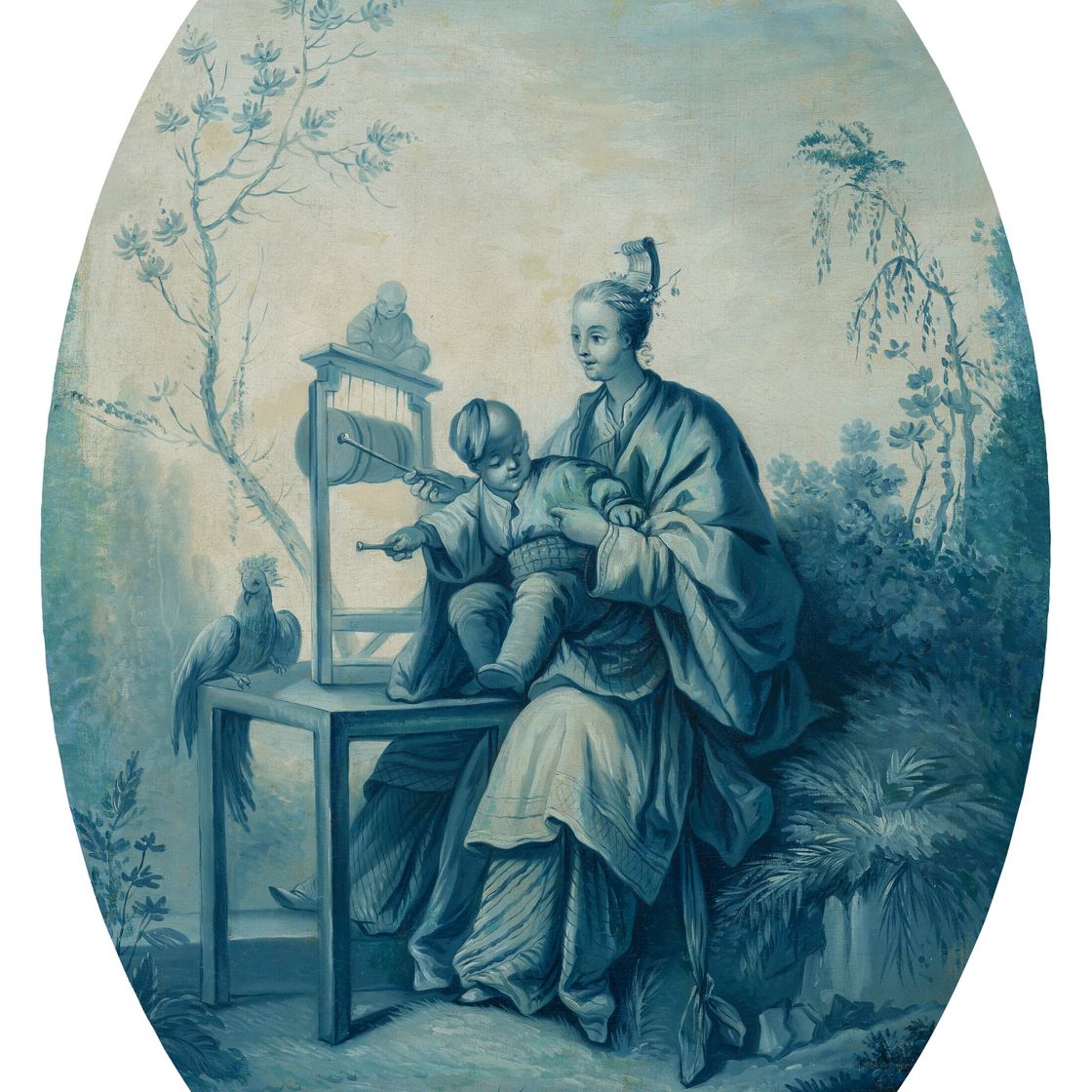 François Boucher — Набор из трех фантазийных монохромных шинуазри, изображение 8