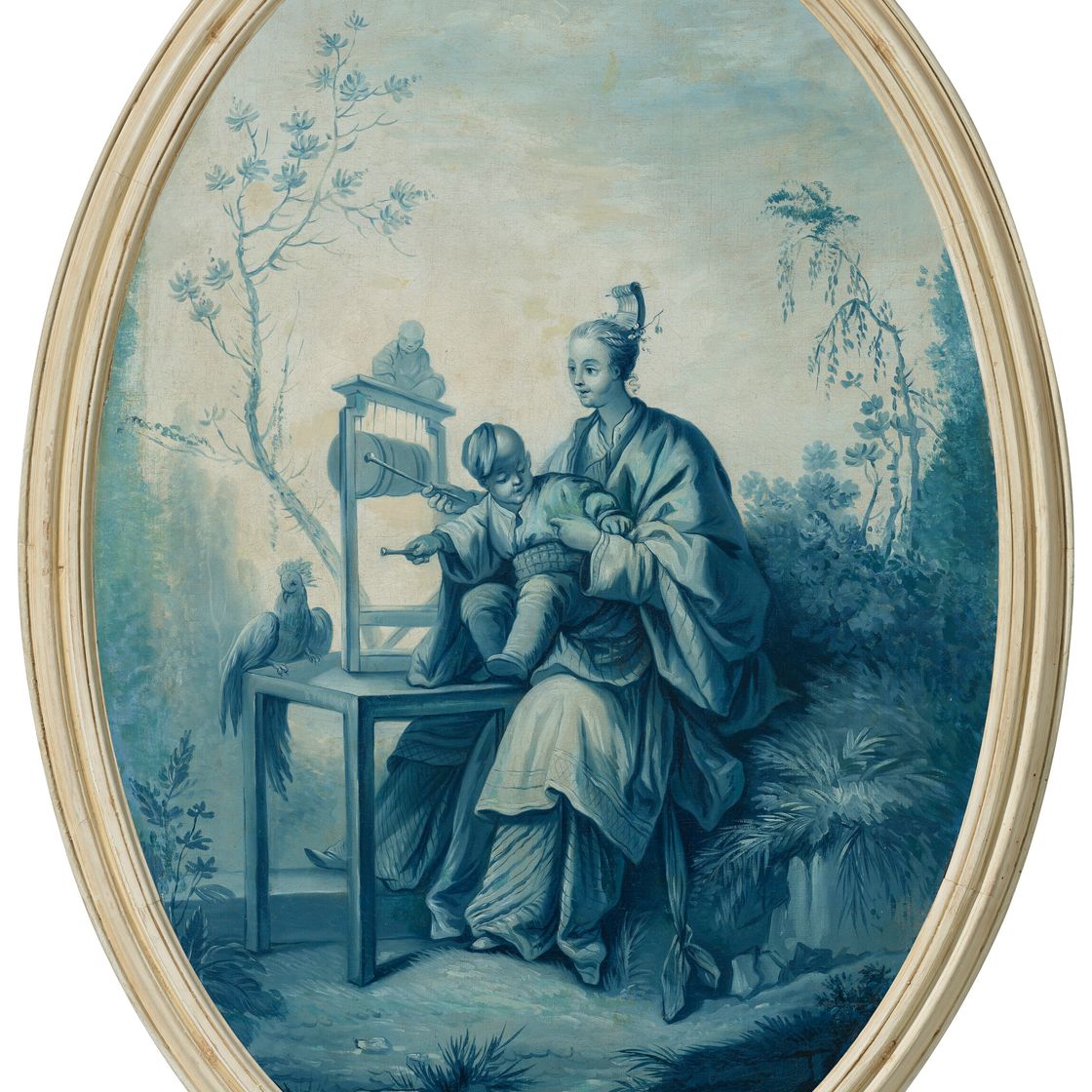 François Boucher — Набор из трех фантазийных монохромных шинуазри, изображение 9