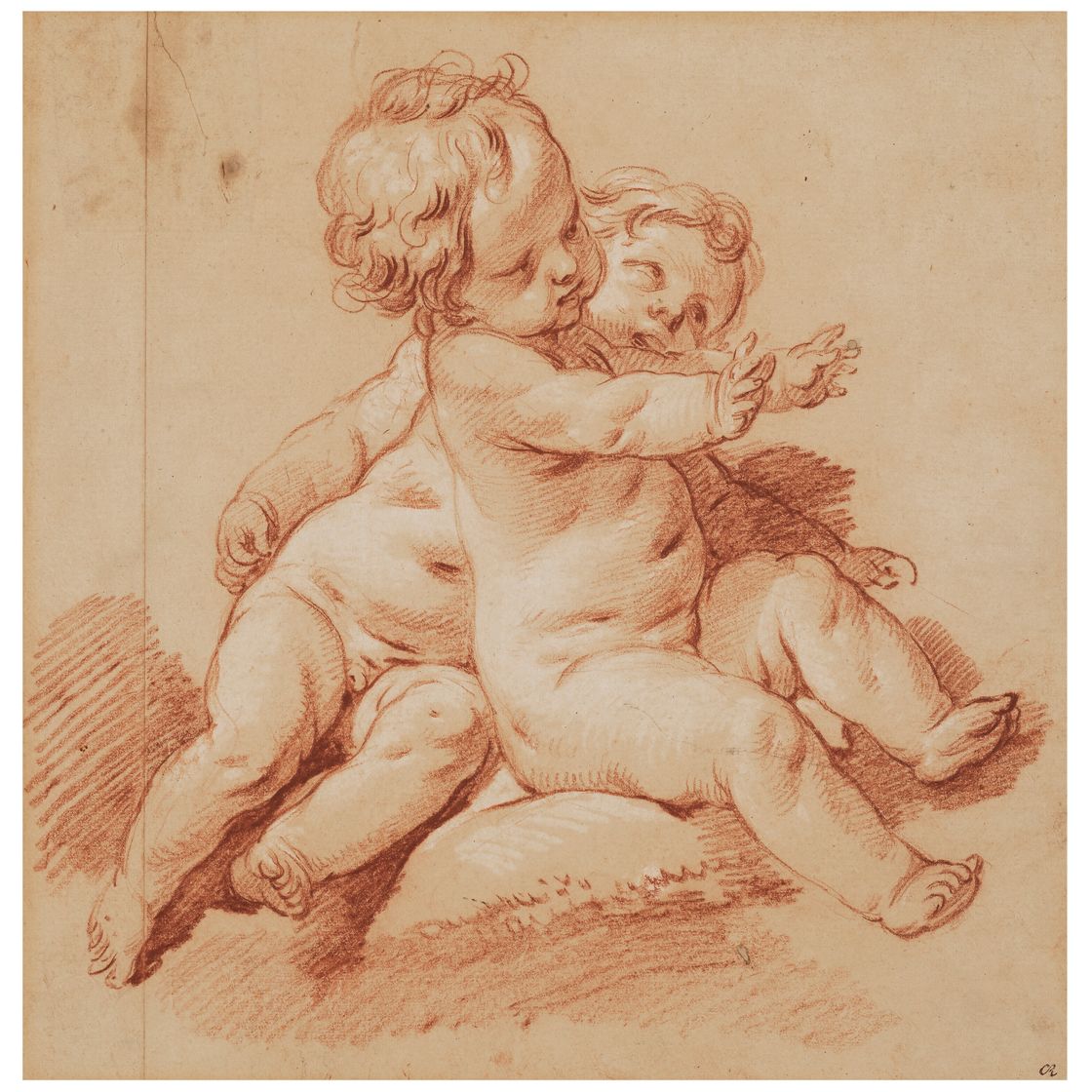 François Boucher — Этюд о двух путти, в котором описываются основные моменты авангарда