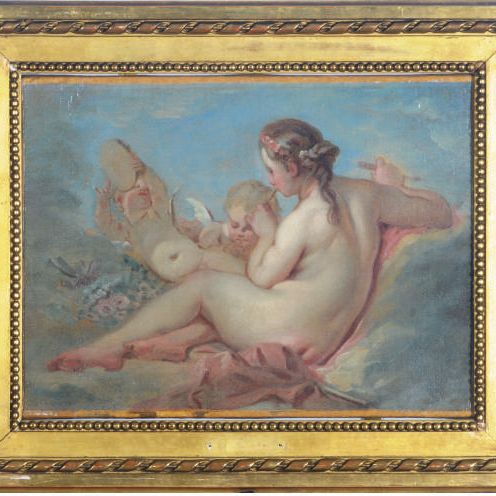 François Boucher — Нимфа с путти