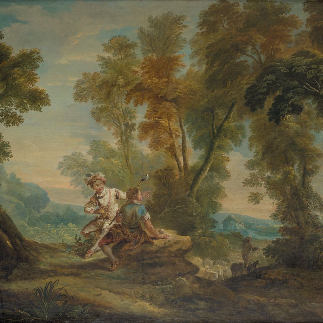 François Boucher — Сценка из пасторали для двух молодых людей