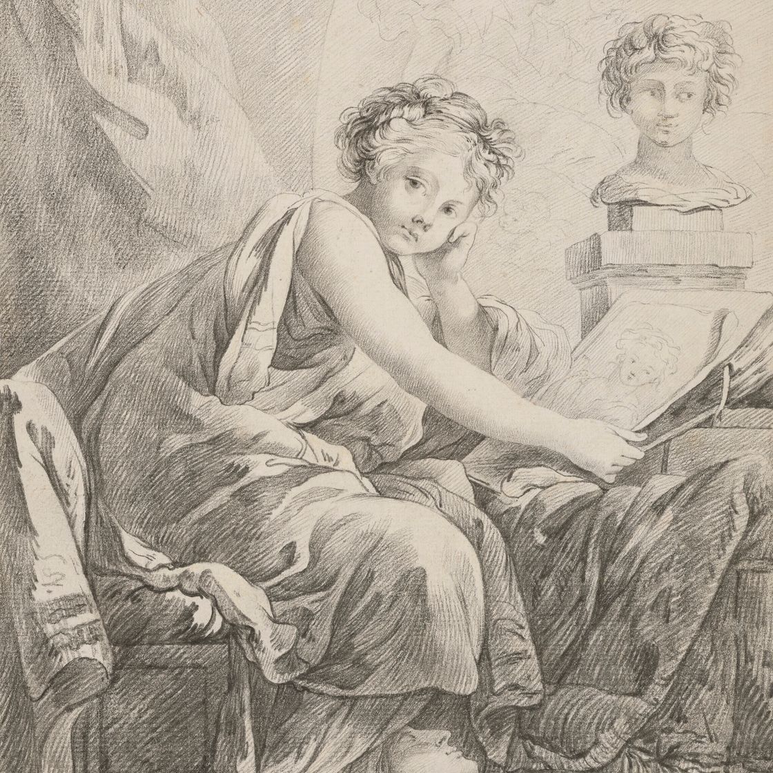 François Boucher — Рисунок аллегорической структуры