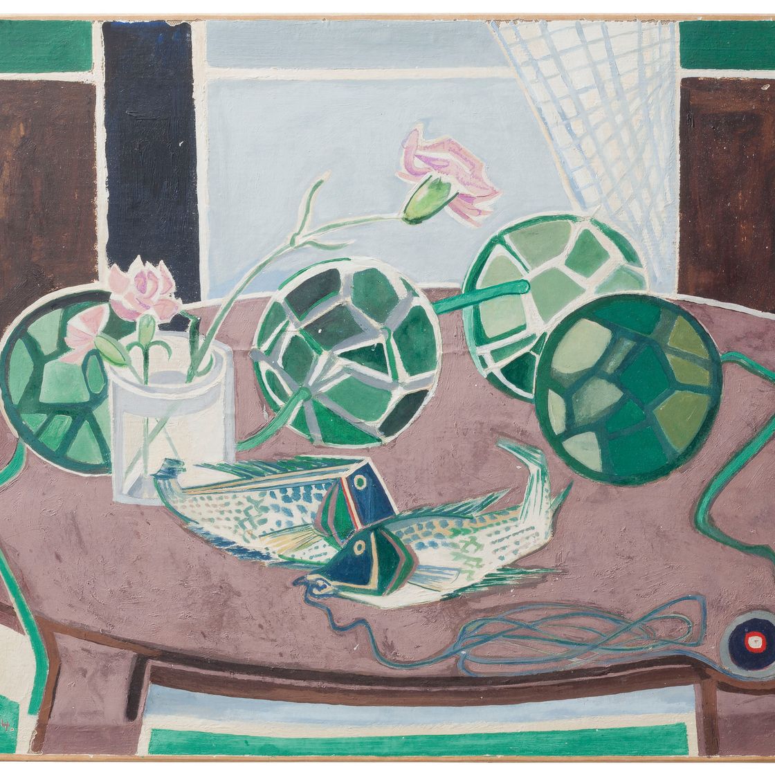 Francoise Gilot — Nature Morte a L'Oeillet, Натюрморт с розовой гвоздикой