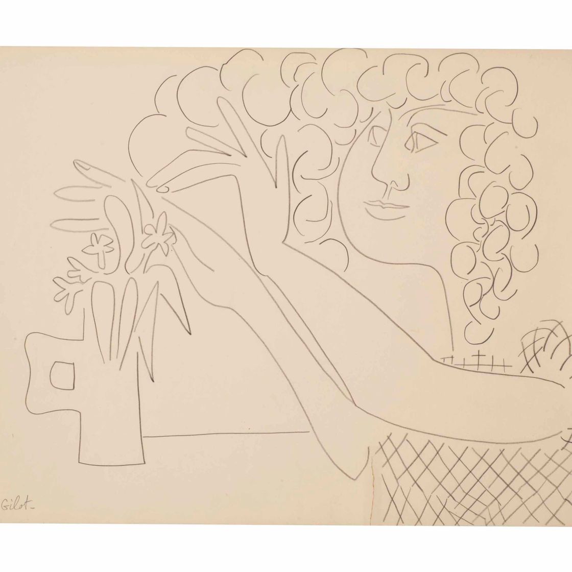 Francoise Gilot — Мой друг Лоуренс расставляет цветы