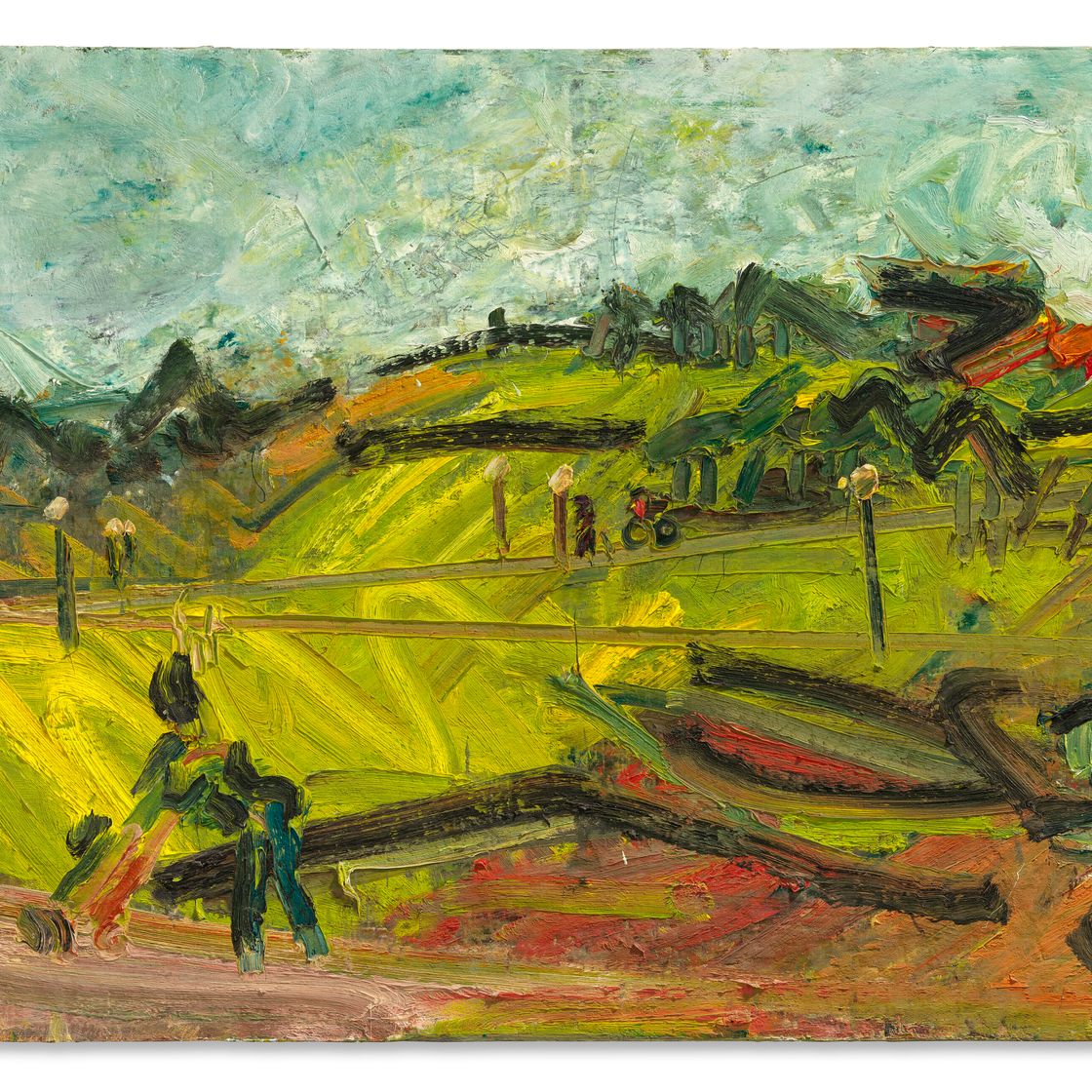 Frank Auerbach — Холм Примроуз - Раннее лето, изображение 2
