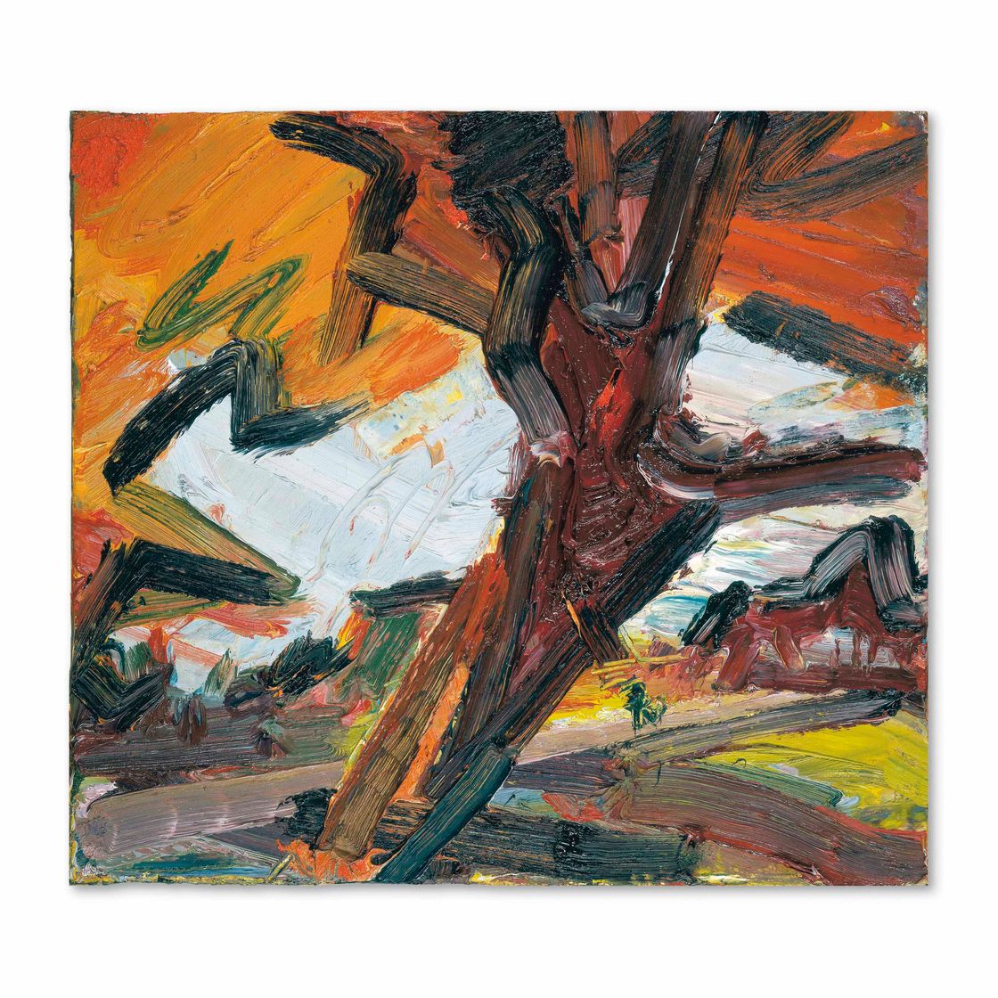 Frank Auerbach — Этюд для дерева на Примроуз-Хилл
