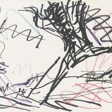 Frank Auerbach — Этюд для фильма "Дерево на Примроуз-Хилл"