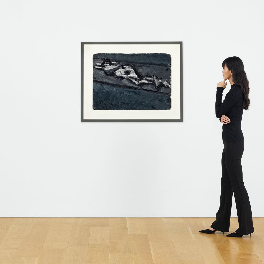 Frank Auerbach — Лежащая фигура, изображение 4