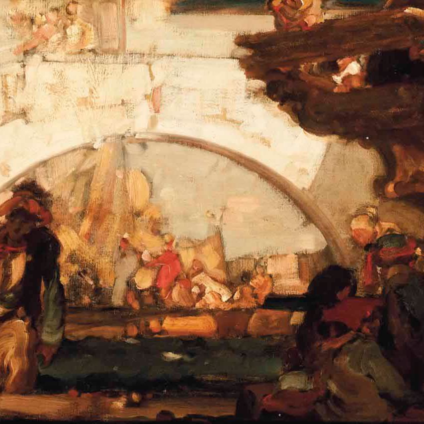 Frank Brangwyn — Прибытие Марко Поло в Венецию