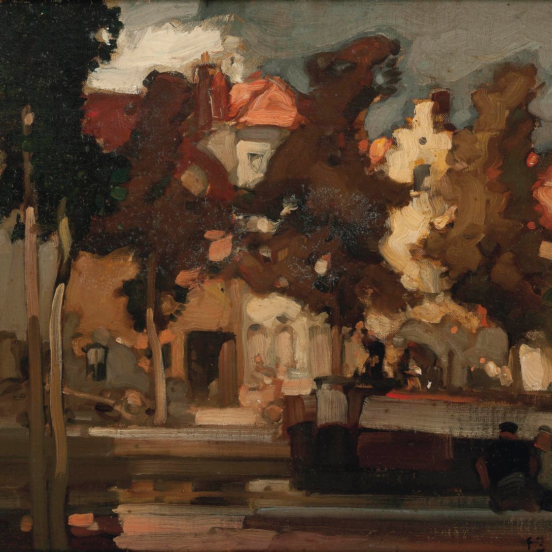 Frank Brangwyn — Вдоль канала