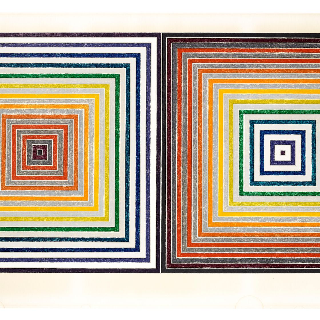 Frank Stella — Двойная серая яичница-болтунья