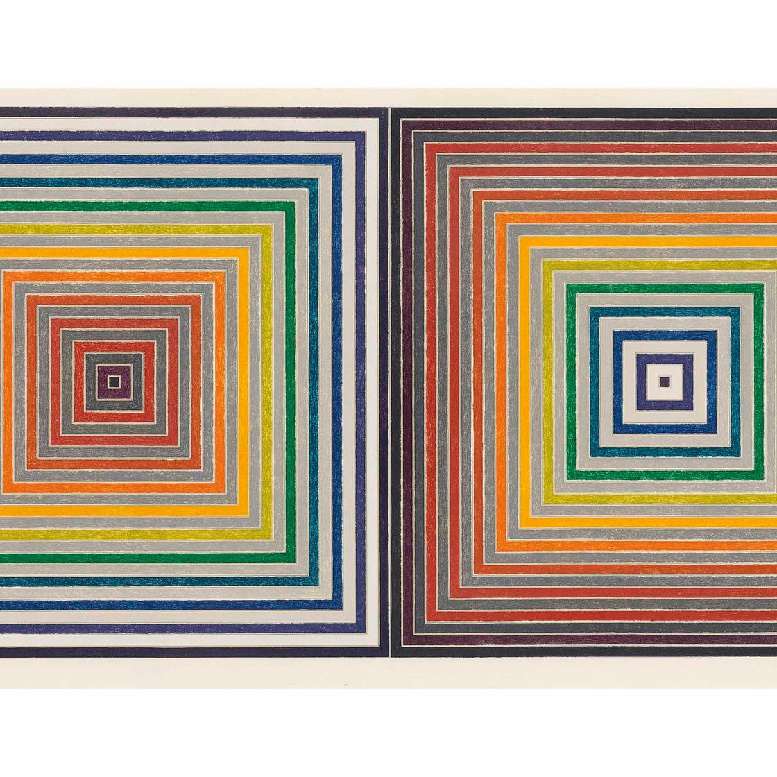 Frank Stella — Двойная серая яичница-болтунья