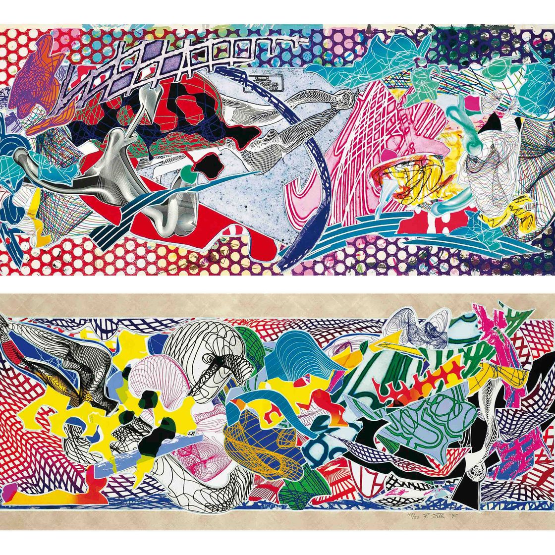 Frank Stella — Одиннадцать пластинок из серии "Воображаемые места", изображение 1