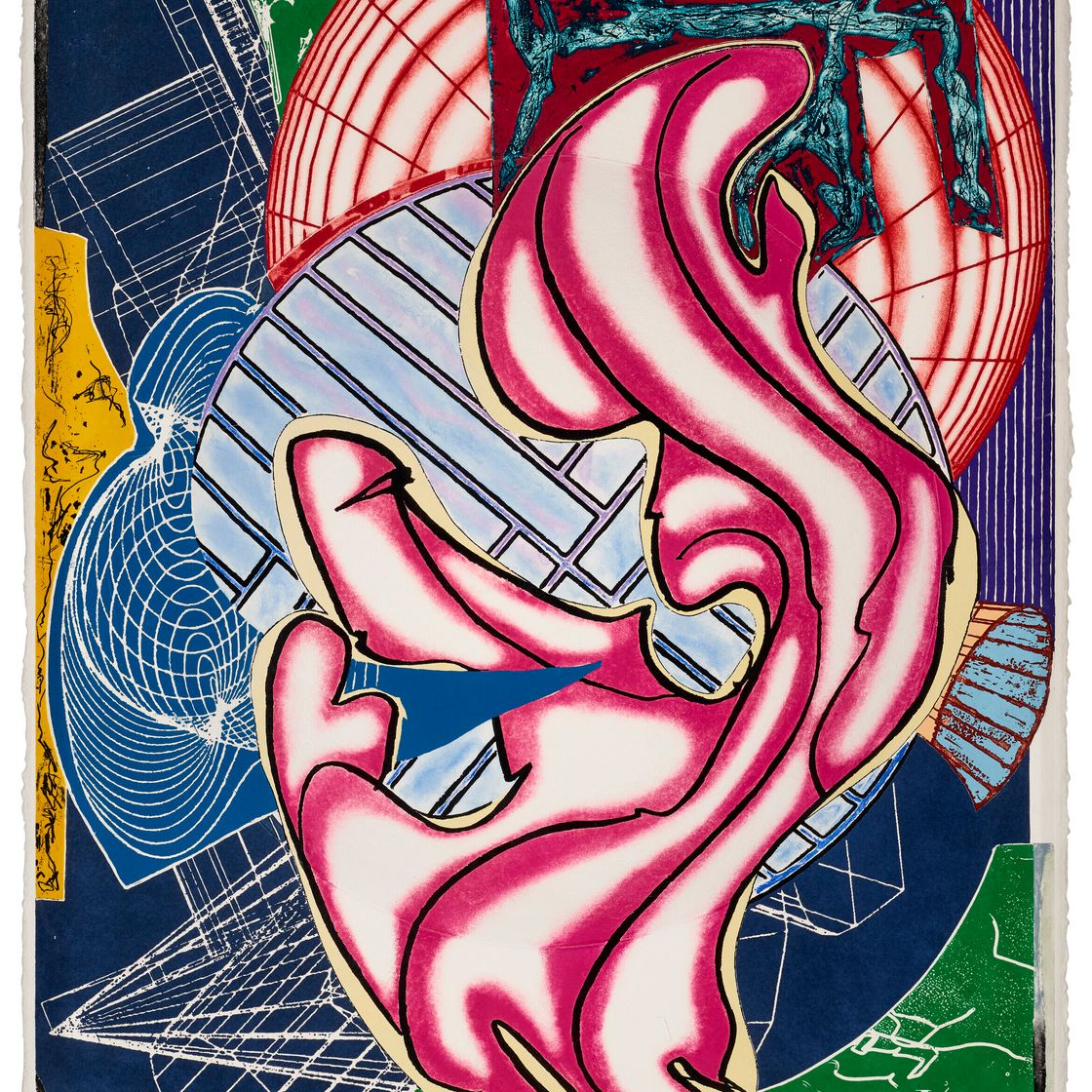Frank Stella — Стабб и Фласк убивают настоящего кита (Купол) из "Моби Дика Купола", изображение 1