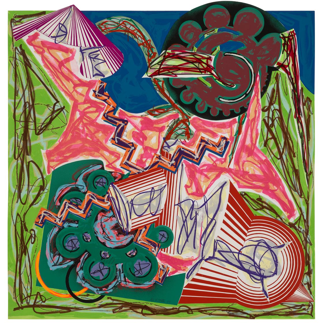 Frank Stella — Затем пришел Бык и выпил Воду, фото 7 с иллюстраций после того, как у Эль Лисицкого была Гадья, изображение 1