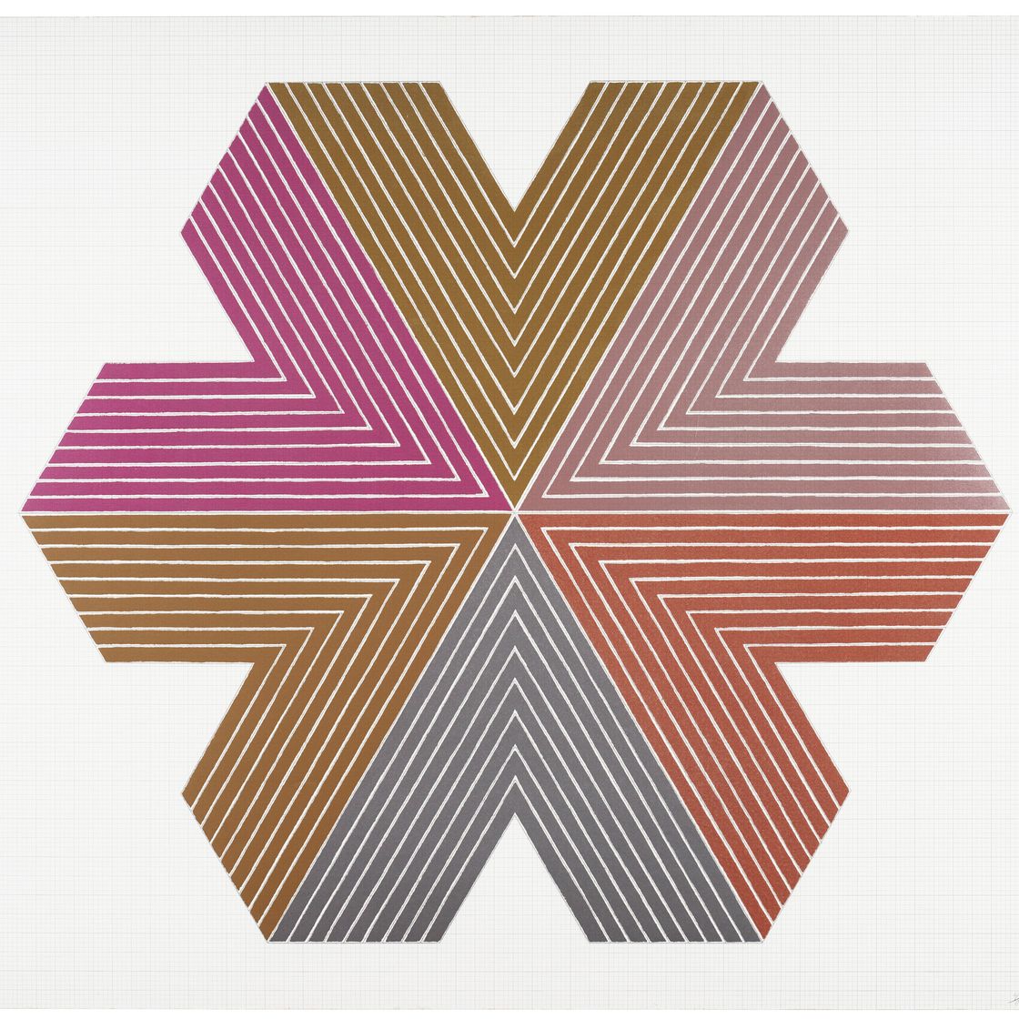 Frank Stella — Звезда Персии I, из серии "Звезда Персии"