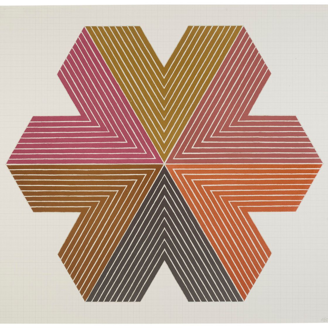Frank Stella — Звезда Персии I, из серии "Звезда Персии"