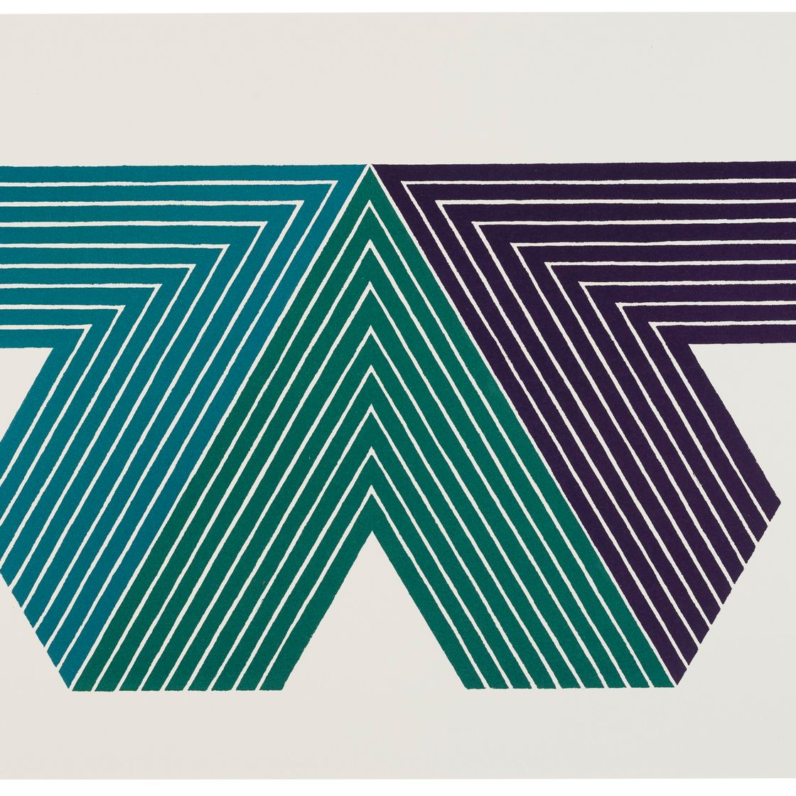 Frank Stella — Черная гадюка из серии V