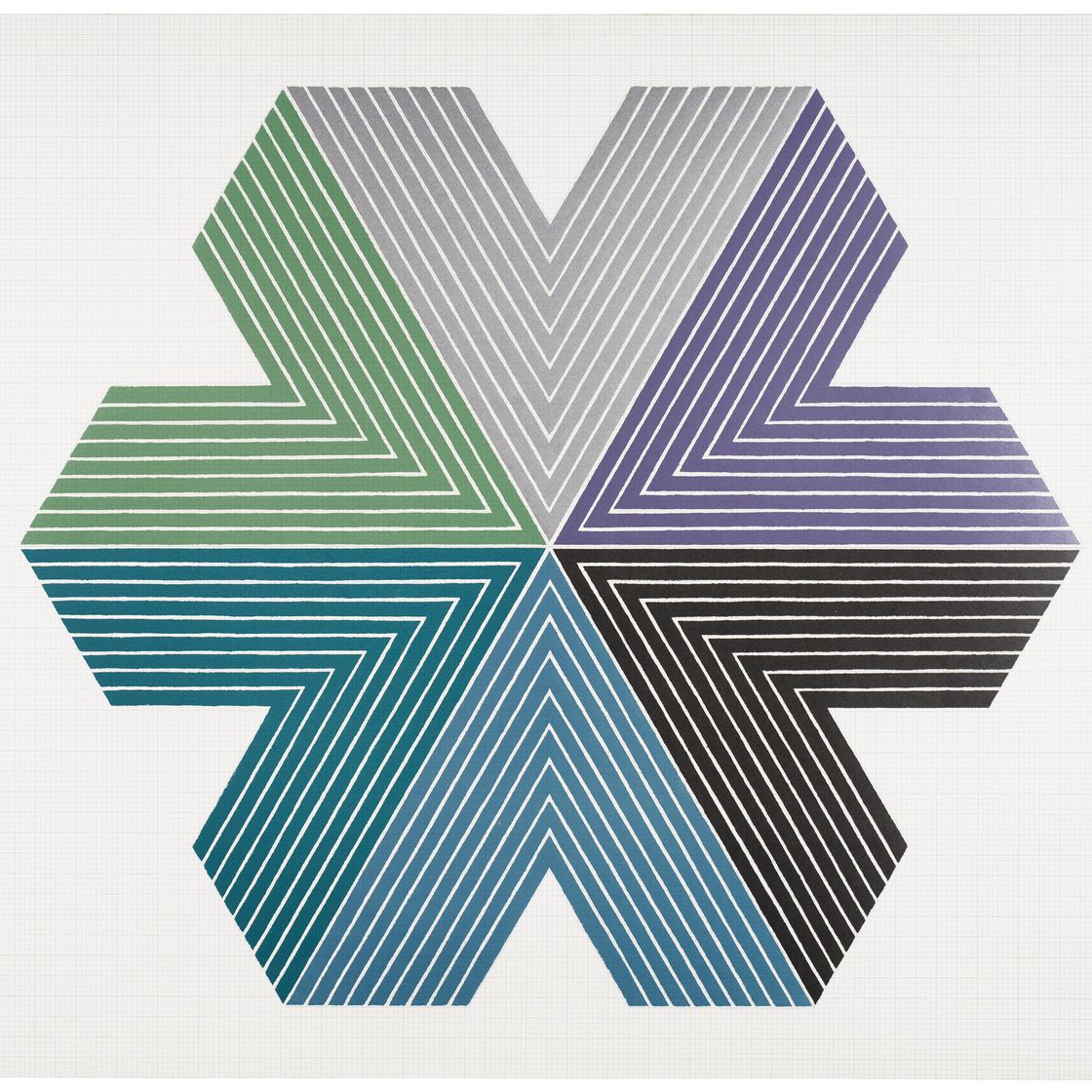 Frank Stella — Звезда Персии II, из серии "Звезда Персии"