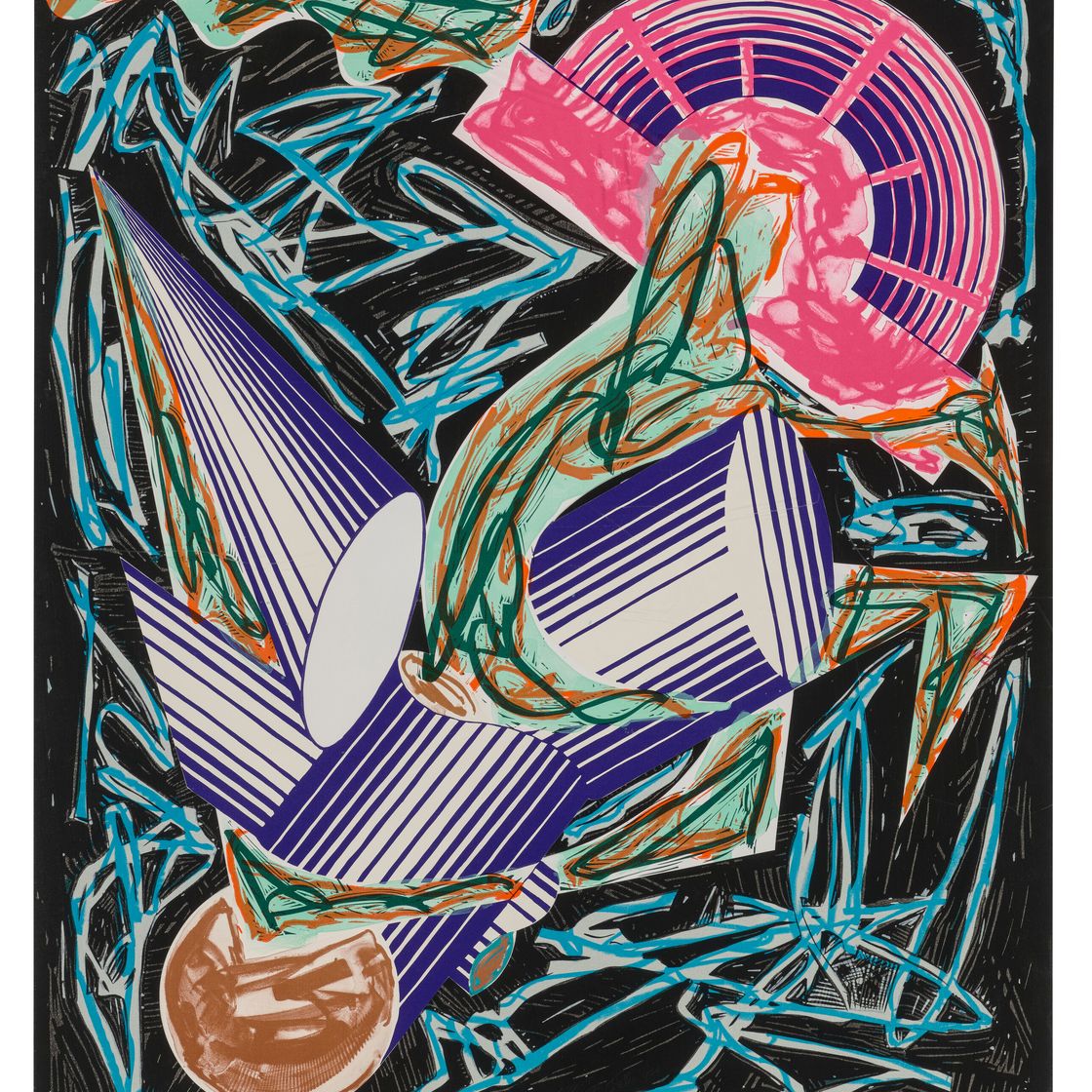 Frank Stella — Была Гадья: Обложка, с иллюстрациями по книге Эль Лисицкого "Была Гадья"., изображение 1