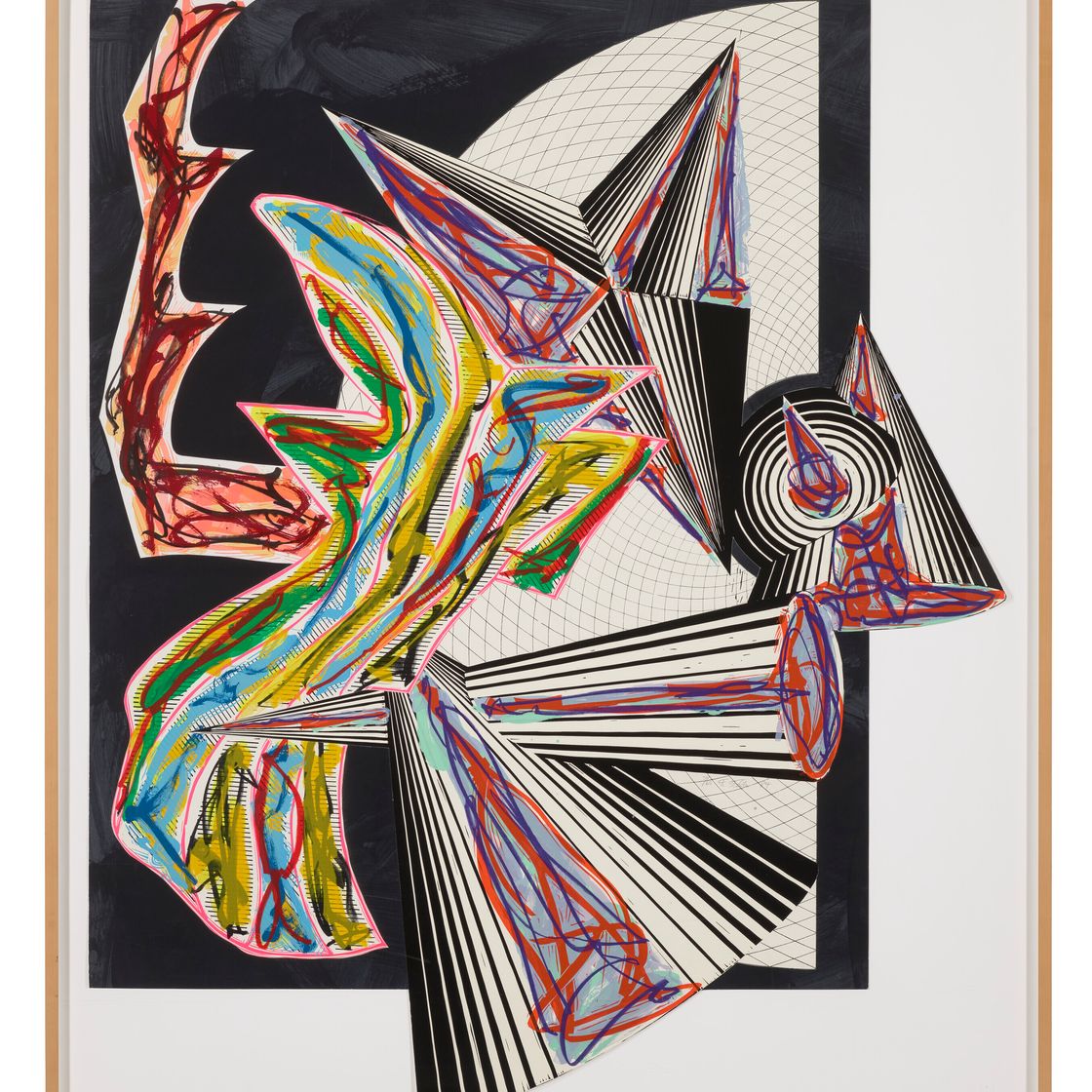 Frank Stella — Потом пришла Смерть и забрала мясника с иллюстраций к фильму Эль Лисицкого "Гадья"., изображение 2