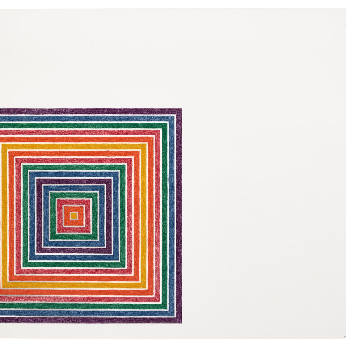 Frank Stella — Разноцветные квадраты I : два отпечатка, изображение 3