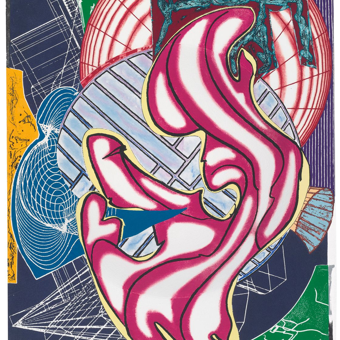 Frank Stella — Стабб и Фласк убивают настоящего кита (Купол), с гравюр Моби Дика