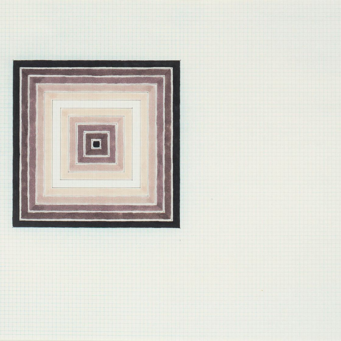 Frank Stella — Черно-Бело-Черный набросок