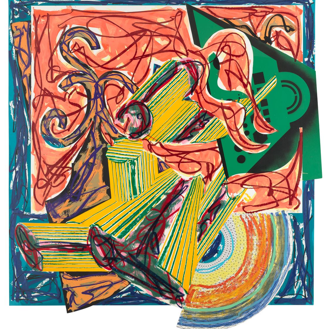 Frank Stella — Пришел мясник и зарезал Быка, от которого Гадья
