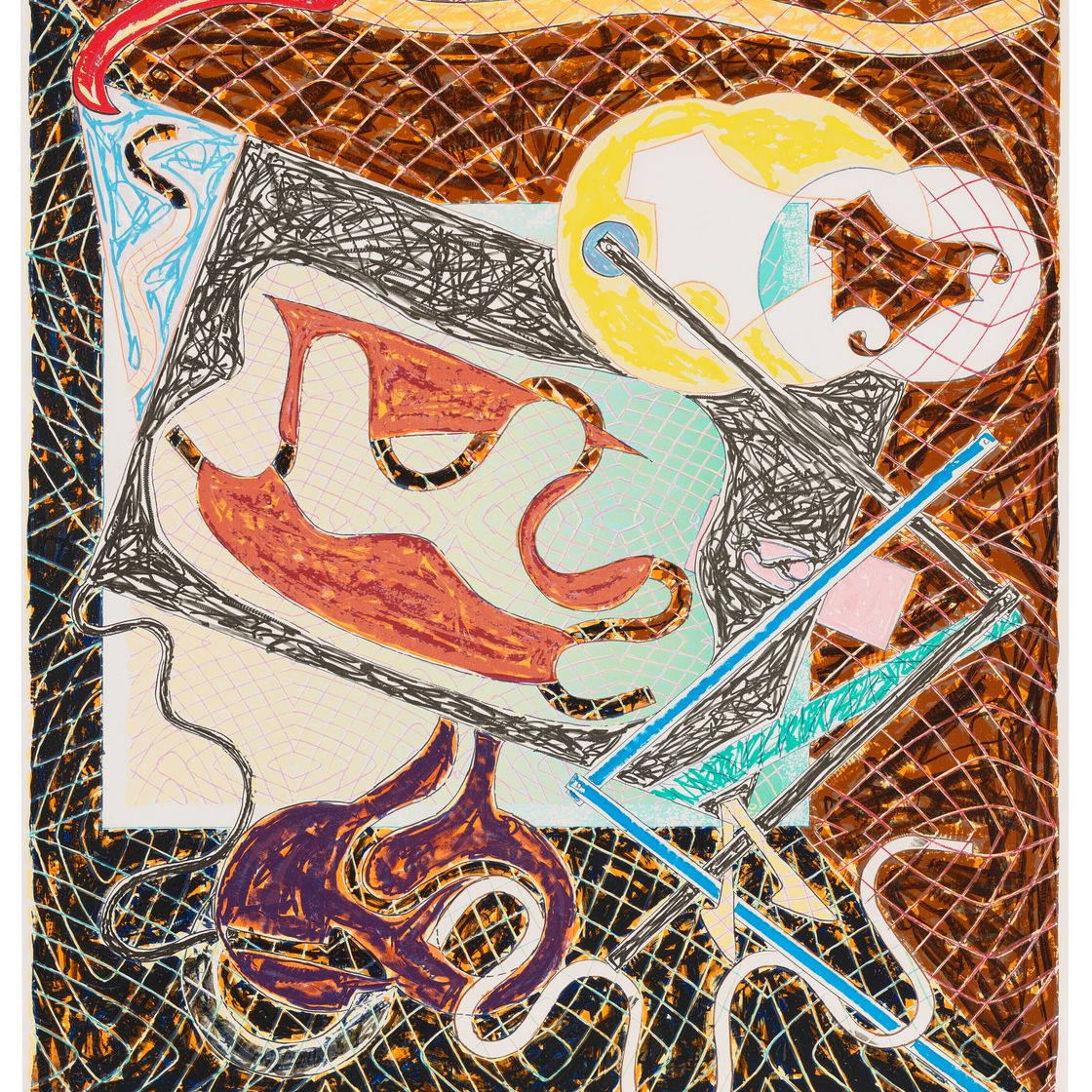 Frank Stella — Осколки заполнили