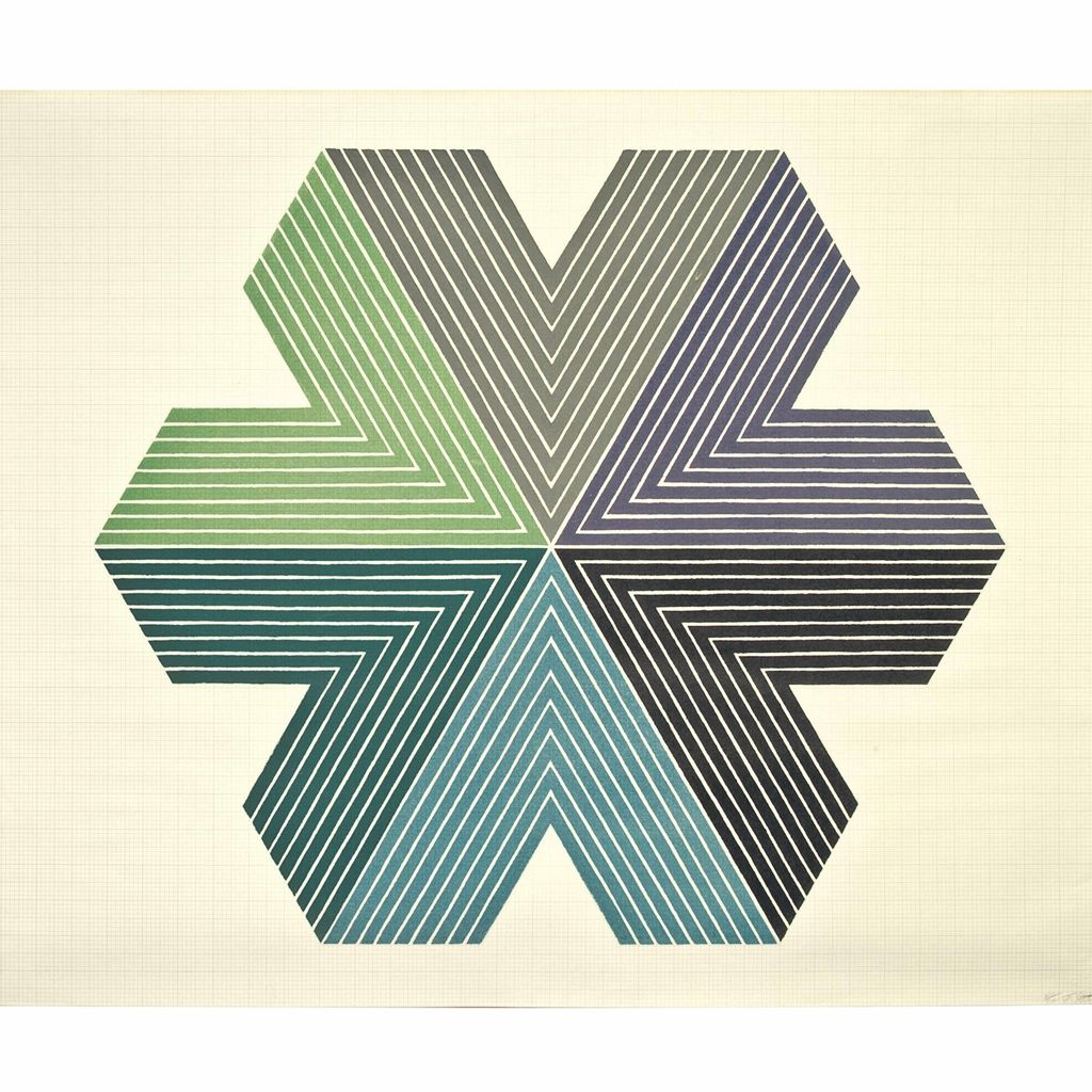 Frank Stella — Звезда Перии II, из серии "Звезда Персии"