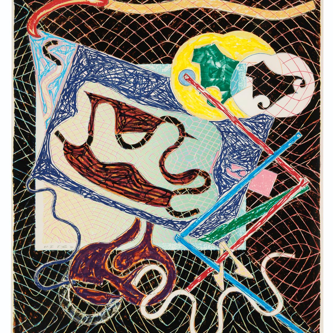 Frank Stella — Осколки, вариант IIIa, из осколков