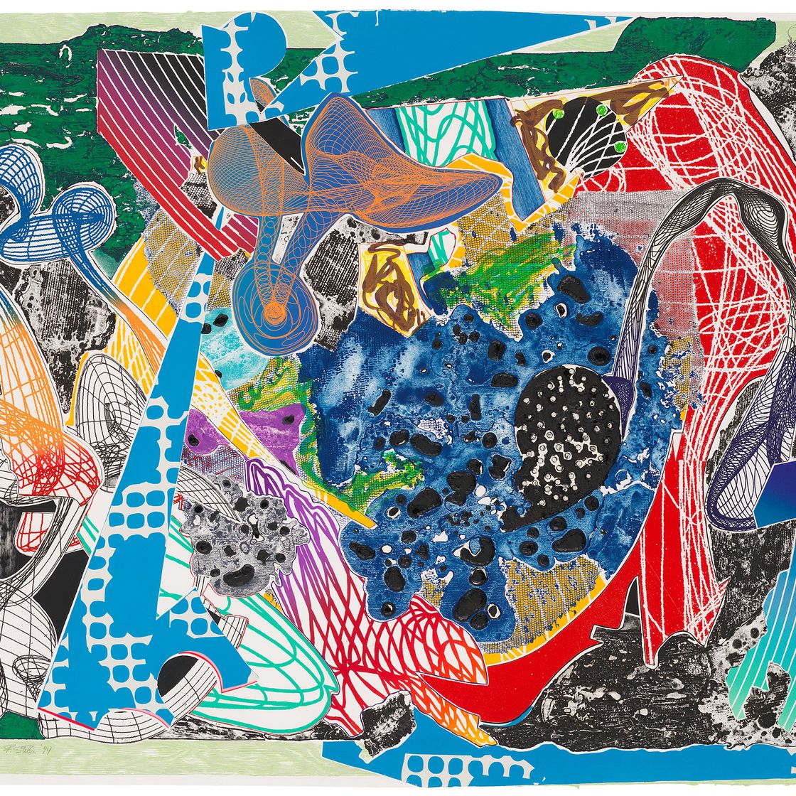 Frank Stella — Обморок, из: Воображаемых мест
