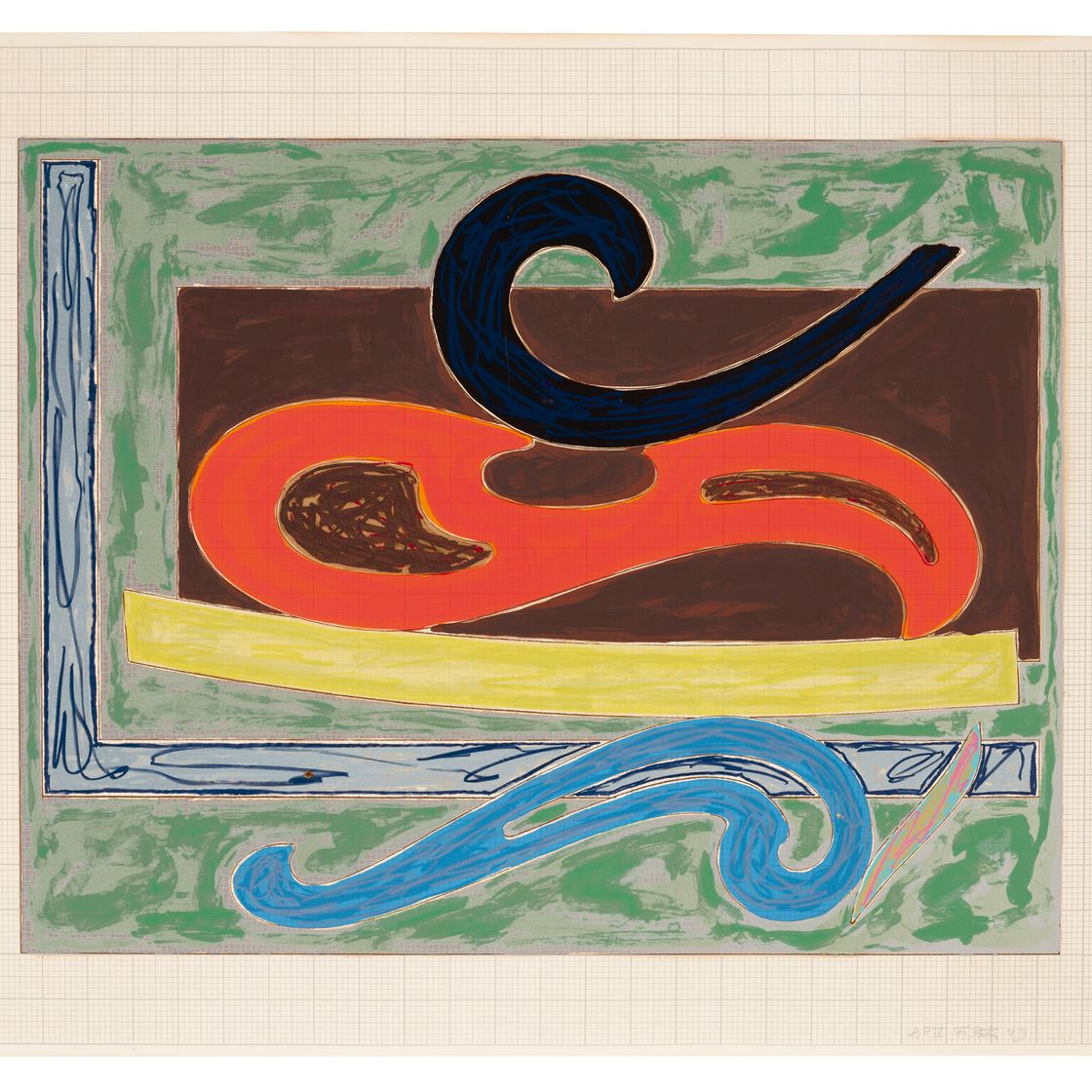 Frank Stella — Эскимосский кроншнеп из серии "Экзотические птицы", изображение 1