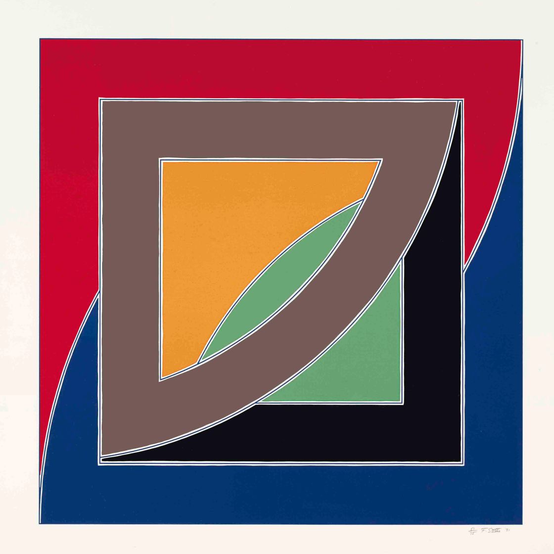 Frank Stella — Река прудов III, из серии "Ньюфаундленд" (Axsom 52)