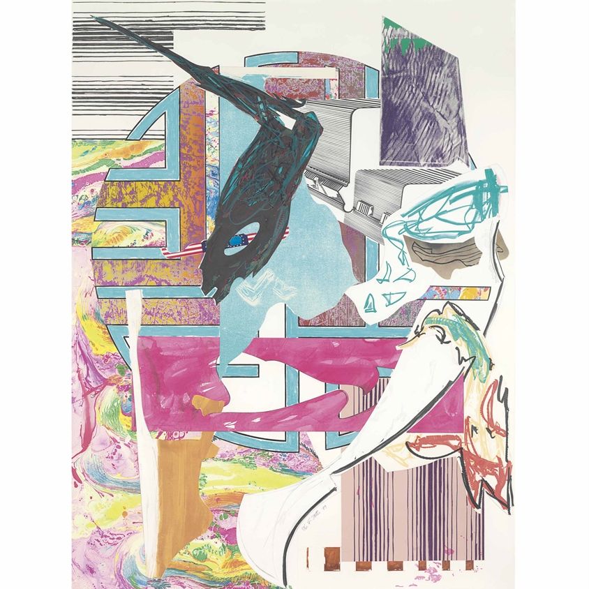 Frank Stella — Четвертая палуба, из "Волн II"