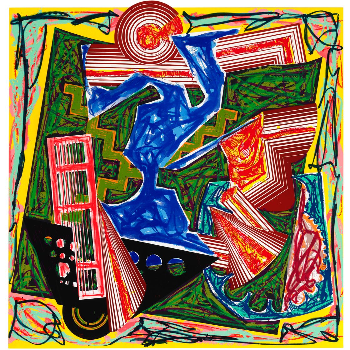 Frank Stella — Затем пришла Вода и погасила Огонь, сразу после того, как у Эль Лисицкого появилась Гадья