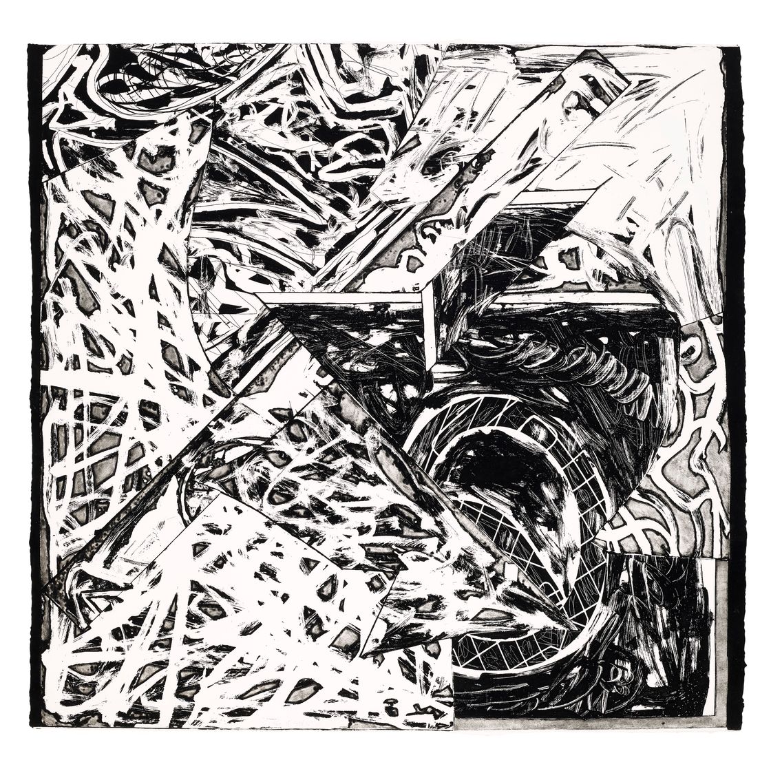Frank Stella — Лебедин гравюрный квадрат III, из серии Swan Engravings