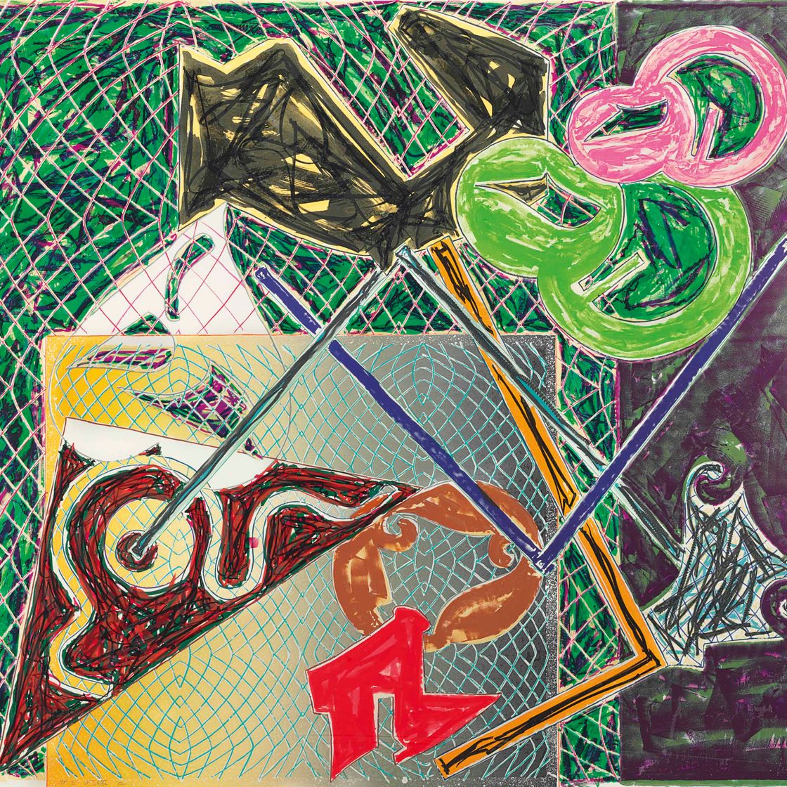 Frank Stella — Осколки V, из осколков
